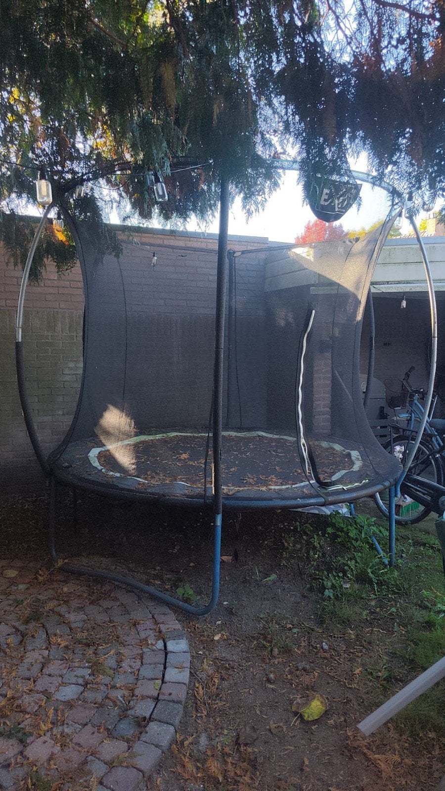 Trampoline met veiligheidsnet, Ophalen, Gebruikt