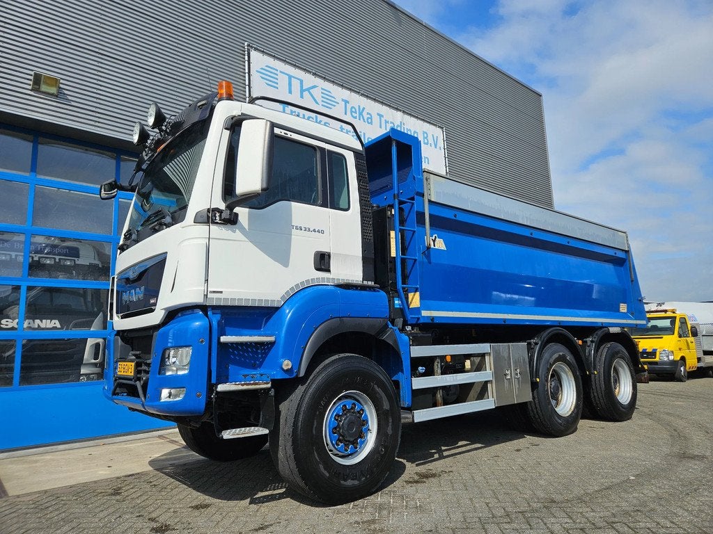 MAN TGS 33.440 6x6 HYVA Hydraulische kleppen (bj 2016), Auto's, Automaat, Euro 6, MAN, Bedrijf