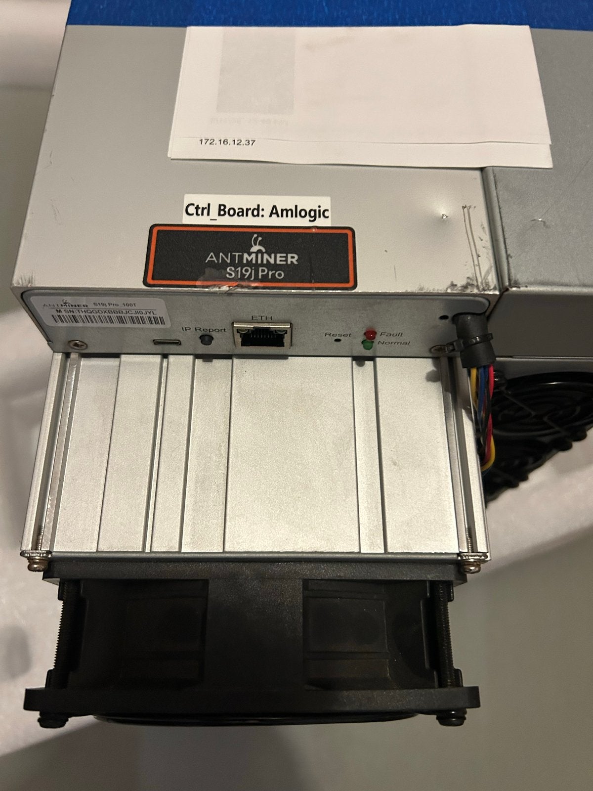 Antminer S19j Pro 100T Bitcoin Cryptocurrency Miner, Computers en Software, Ophalen, Gebruikt, Minder dan 4 GB, Onbekend
