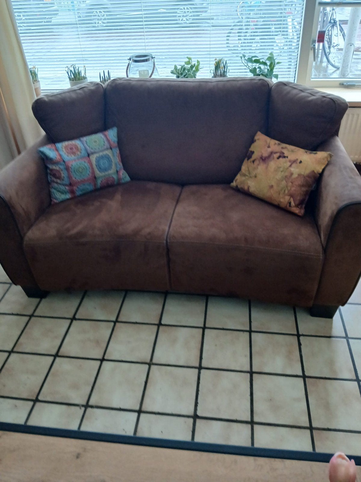 2 zits bankstel, Ophalen, Gebruikt, Tweepersoons, 75 tot 100 cm