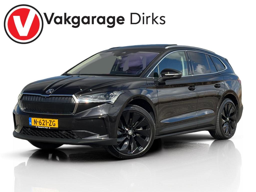 Skoda Enyaq iV 80 204 PK  Leder  Pano  360CAM  M, Automaat, Gebruikt, 80 kWh, Zwart