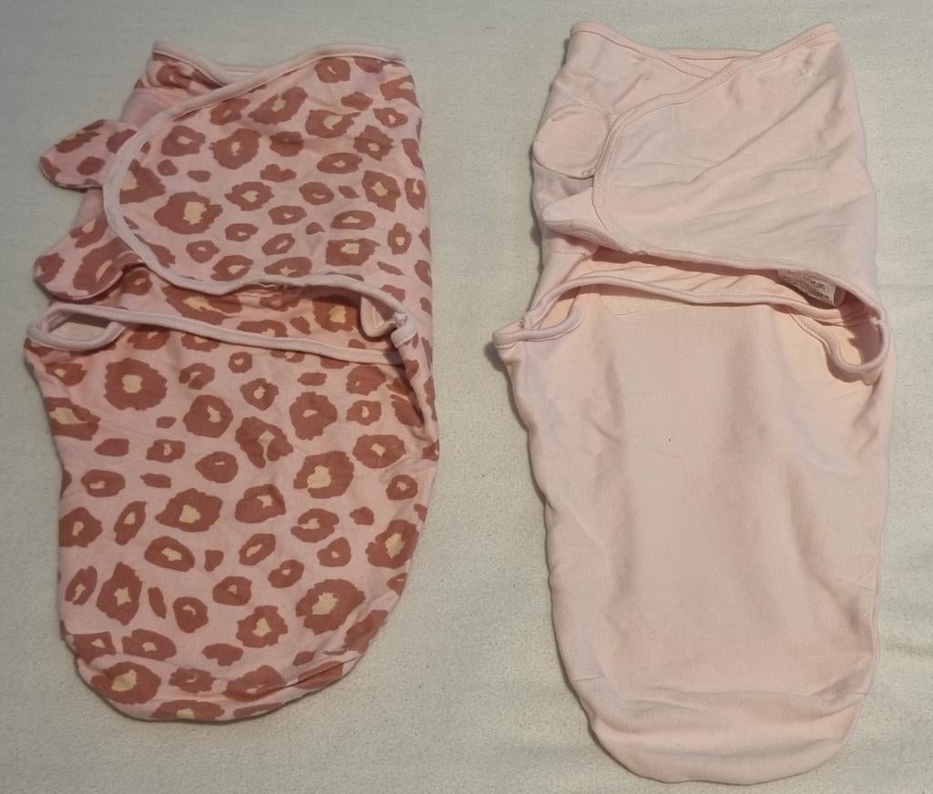 2 x meyco inbakerdoek poeder roze baby inbaker baker doeken, Verzenden, Zo goed als nieuw, Bakerzak of Bakerdoek