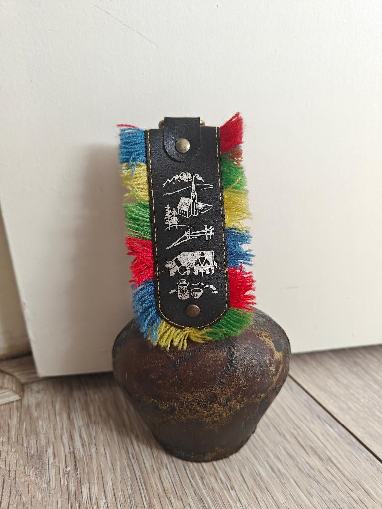 Klein oude koe bel met gesp / koeienbel, Ophalen of Verzenden