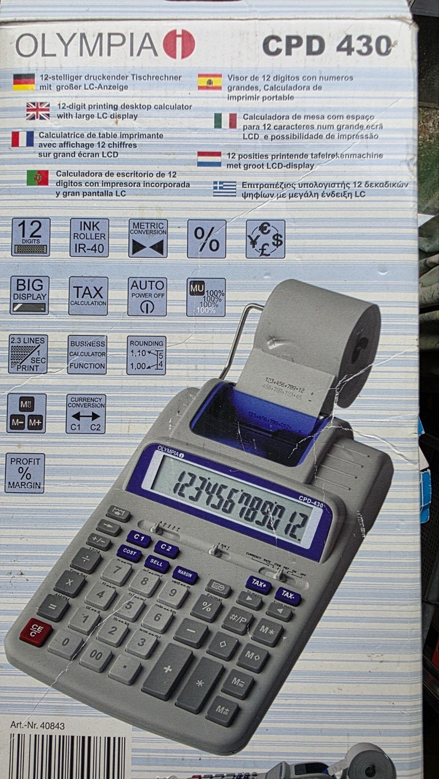 Nieuw in doos rekenmachine met afdrukrol, Ophalen of Verzenden, Nieuw