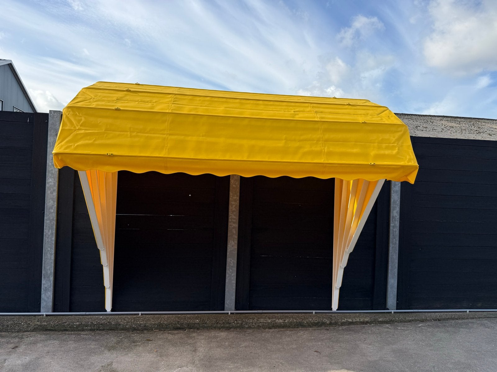 3x NIEUWE Markiezen Petmodel 270 cm breed (Geel)  Aluminium, Tuin en Terras, Ophalen, Nieuw, 150 tot 300 cm, Markies