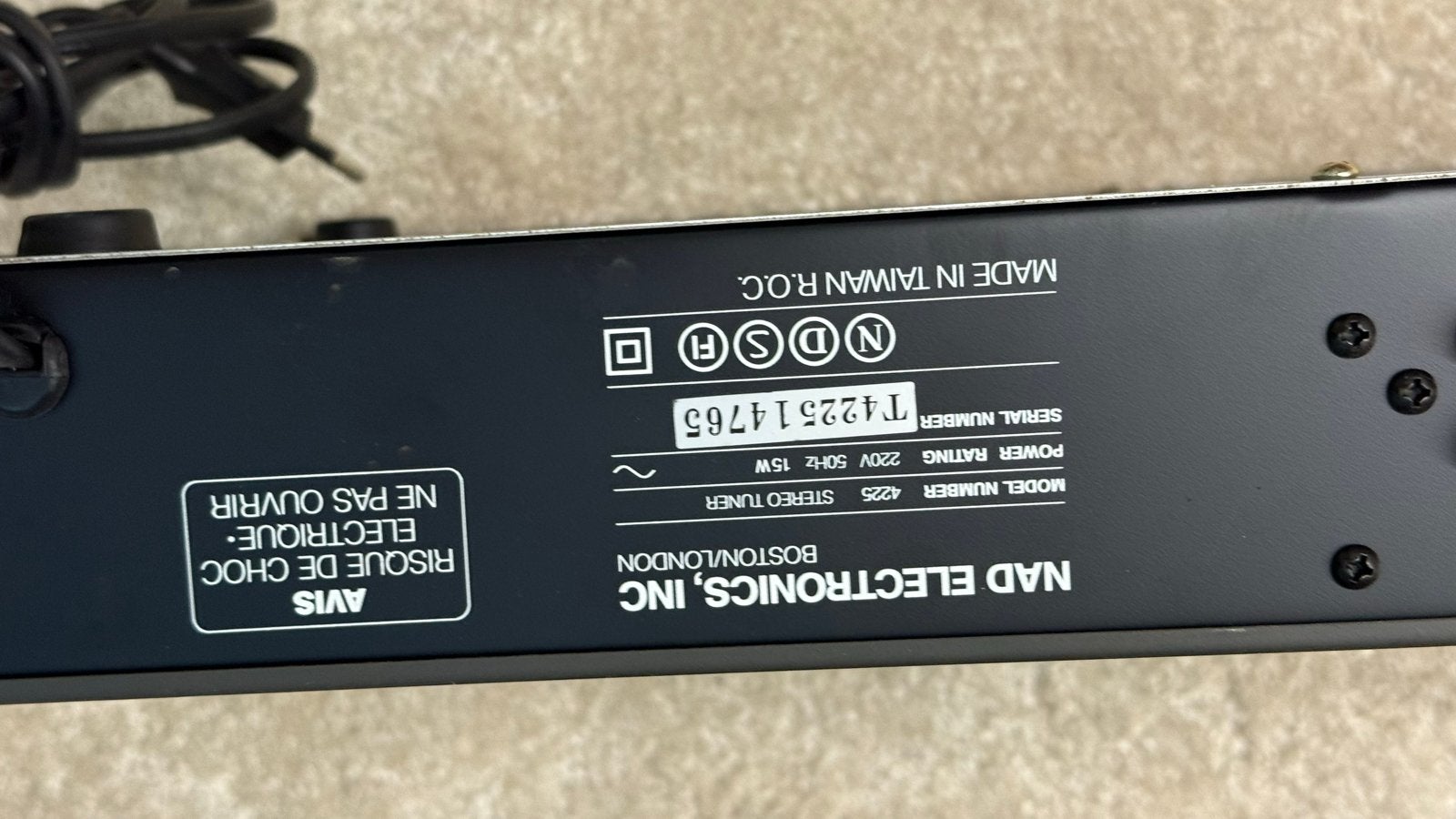 NAD 4225 Stereo Tuner - Analoge Radio Ontvanger, Audio, Tv en Foto, Tuners, Gebruikt, Analoog, Ophalen