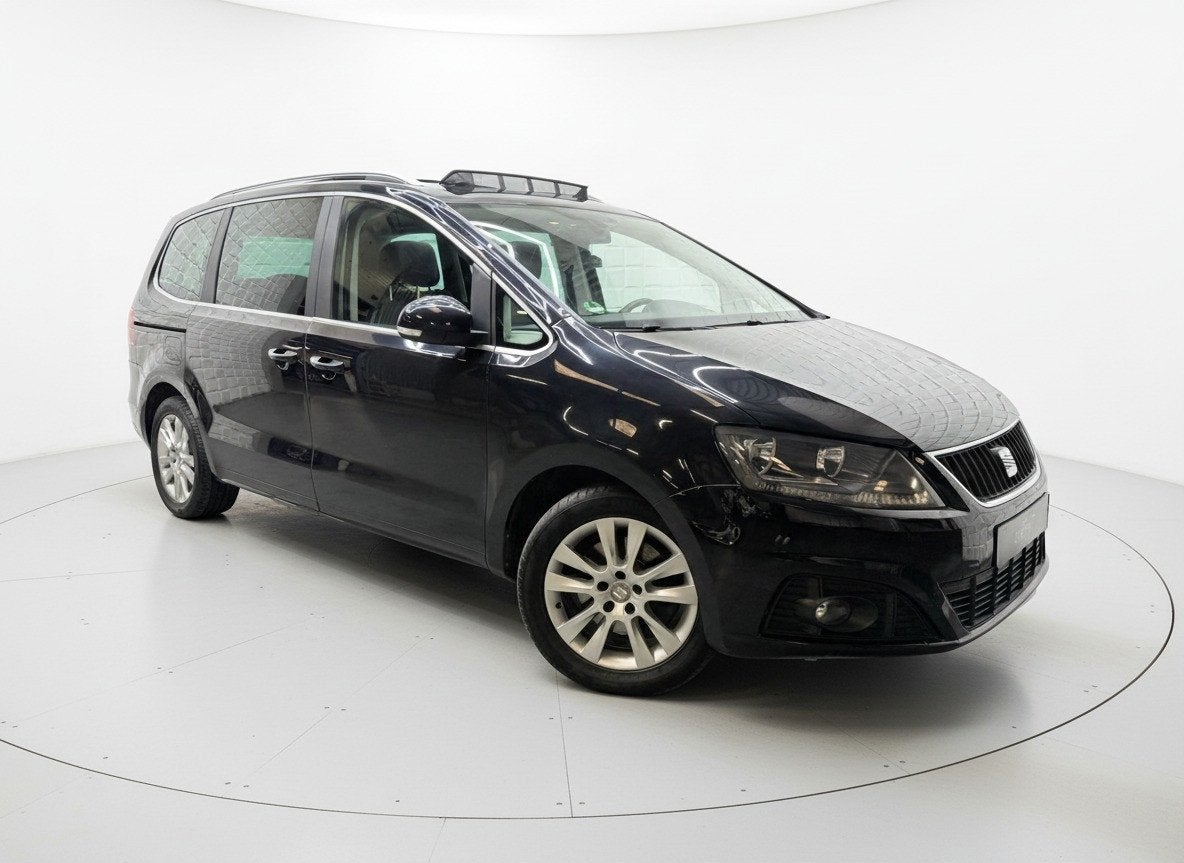 Seat Alhambra 1.4 TSI ELEK DEUREN 7 ZITS CAMERA PANO NAP, Voorwielaandrijving, Euro 5, Stof, Zwart
