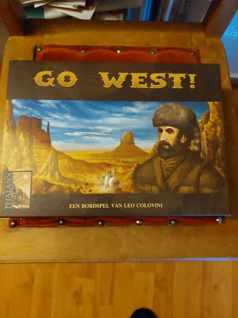 Go West! Bordspel - Kolonisten van het Wilde Westen, Een of twee spelers, Ophalen of Verzenden, Zo goed als nieuw, Phalanx