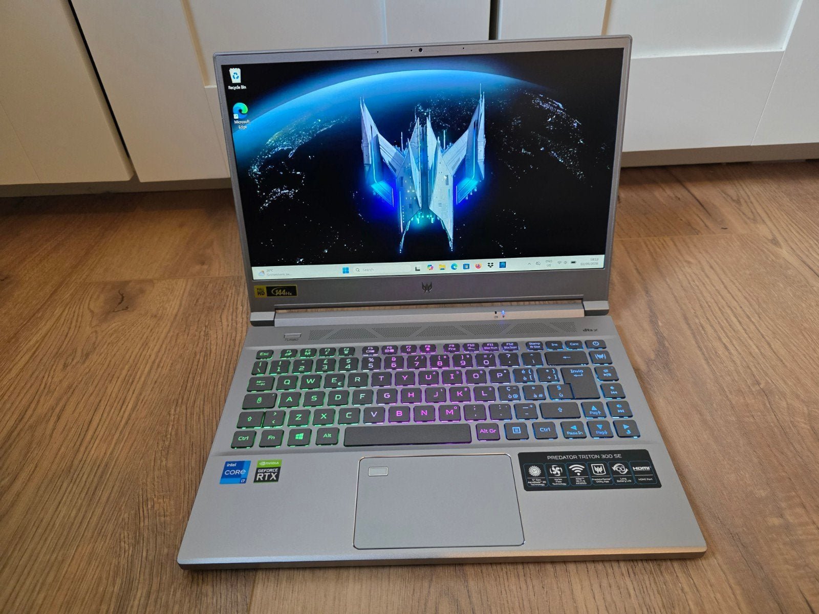 Predator Triton 300SE 14 inch RTX 3060 i7 Gaming Laptop, Met videokaart, Qwerty, Acer Predator, Zo goed als nieuw
