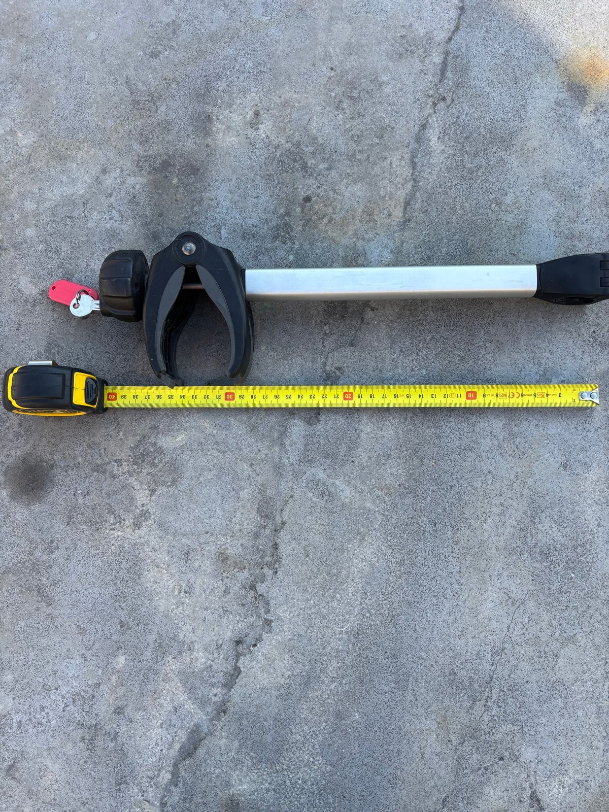 Thule bikeholder Frameklem met Sleutel, Auto diversen, Fietsendragers, Ophalen of Verzenden, Zo goed als nieuw, Fietsendrager-accessoire