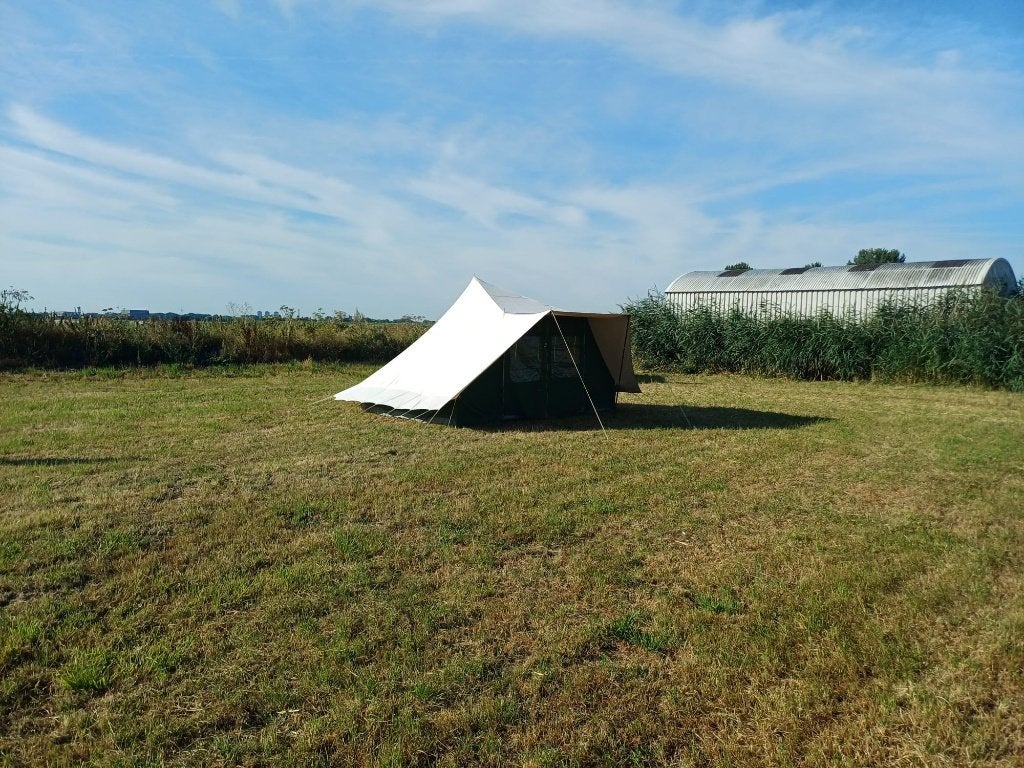 Prachtige Albatros De Waard tent met kampeeruitrusting, Caravans en Kamperen, Tenten, Ophalen, Gebruikt, Tot en met 4