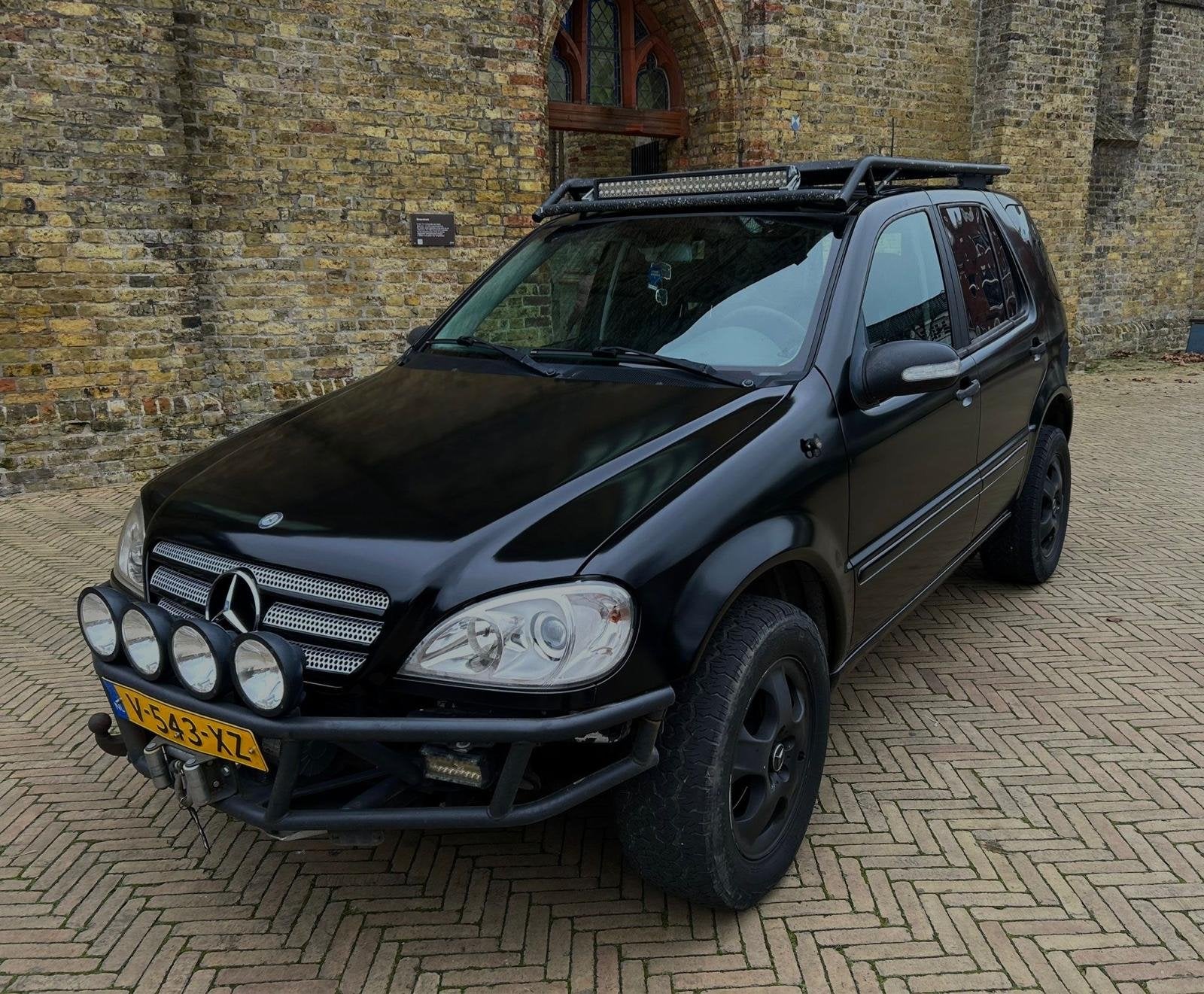 Mercedes-Benz ML 270 grijs kenteken., Auto's, Bestelauto's, Zwart, Leder en Stof, Bedrijf, Vierwielaandrijving