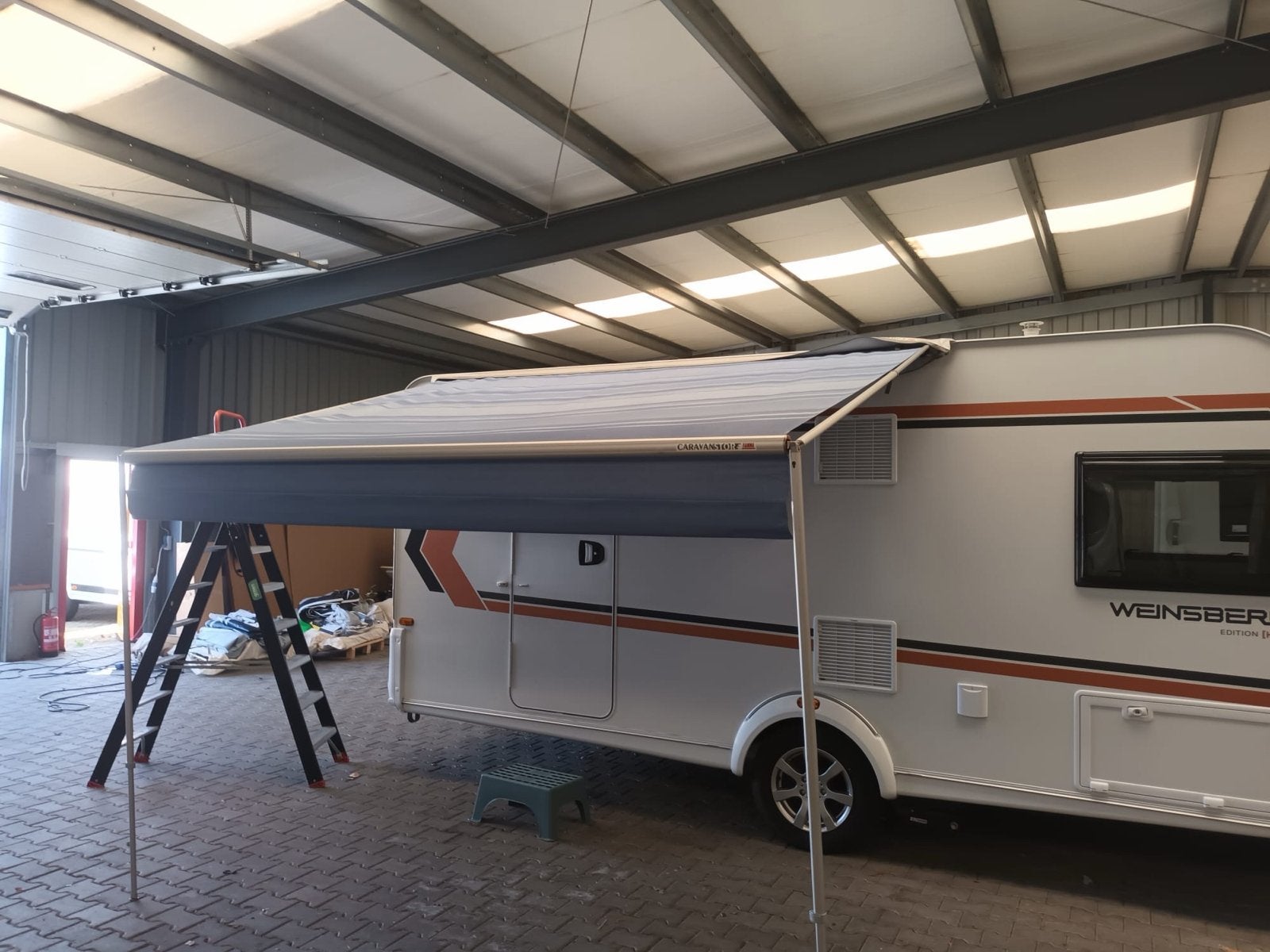 Fiamma Caravanstore 07 310 Blue Ocean Luifel, Caravans en Kamperen, Caravan accessoires, Ophalen, Gebruikt