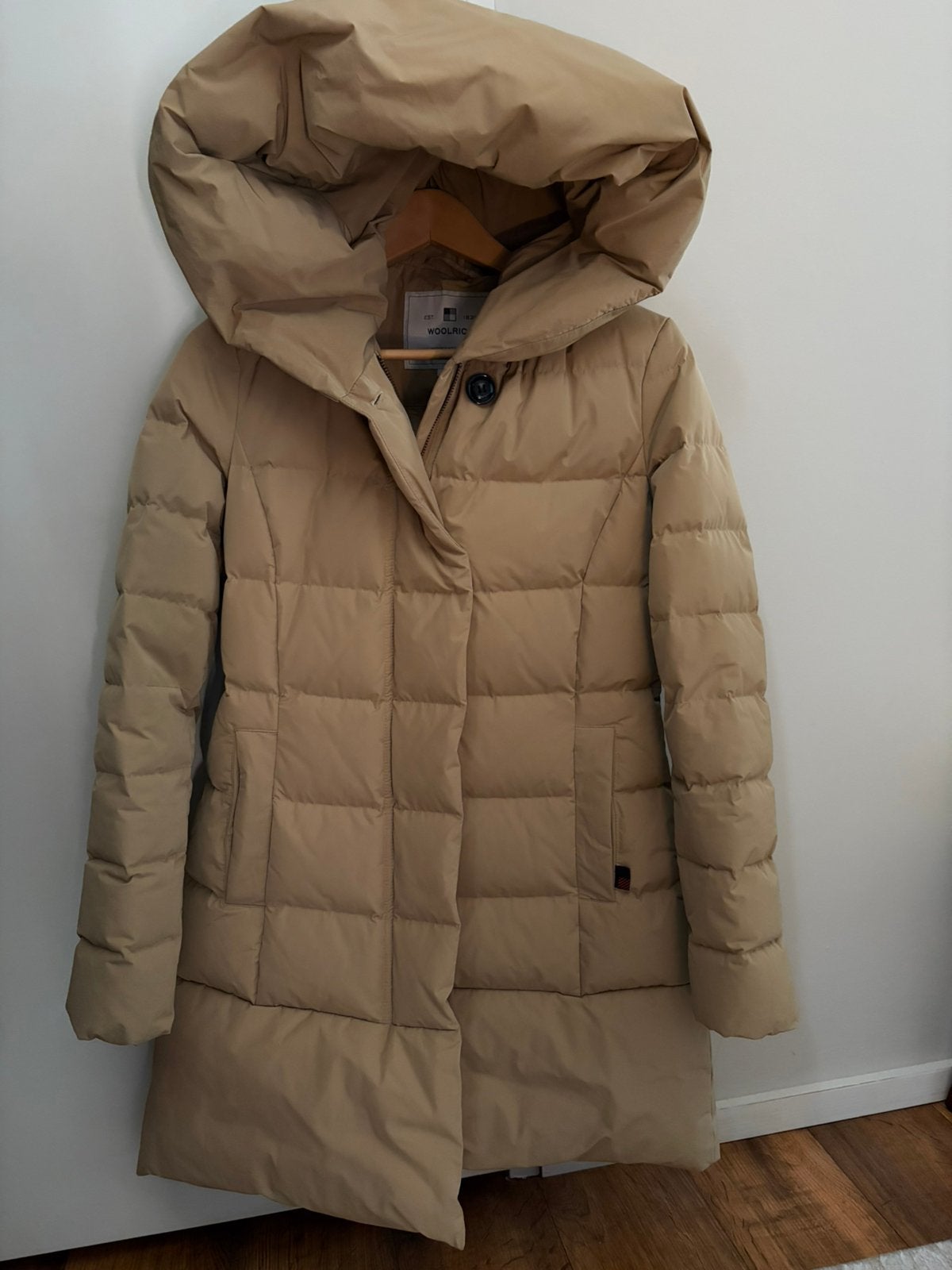 Woolrich jas. Maat s., Kleding | Dames, Jassen | Winter, Ophalen of Verzenden, Zo goed als nieuw, Maat 38/40 (M), Zwart