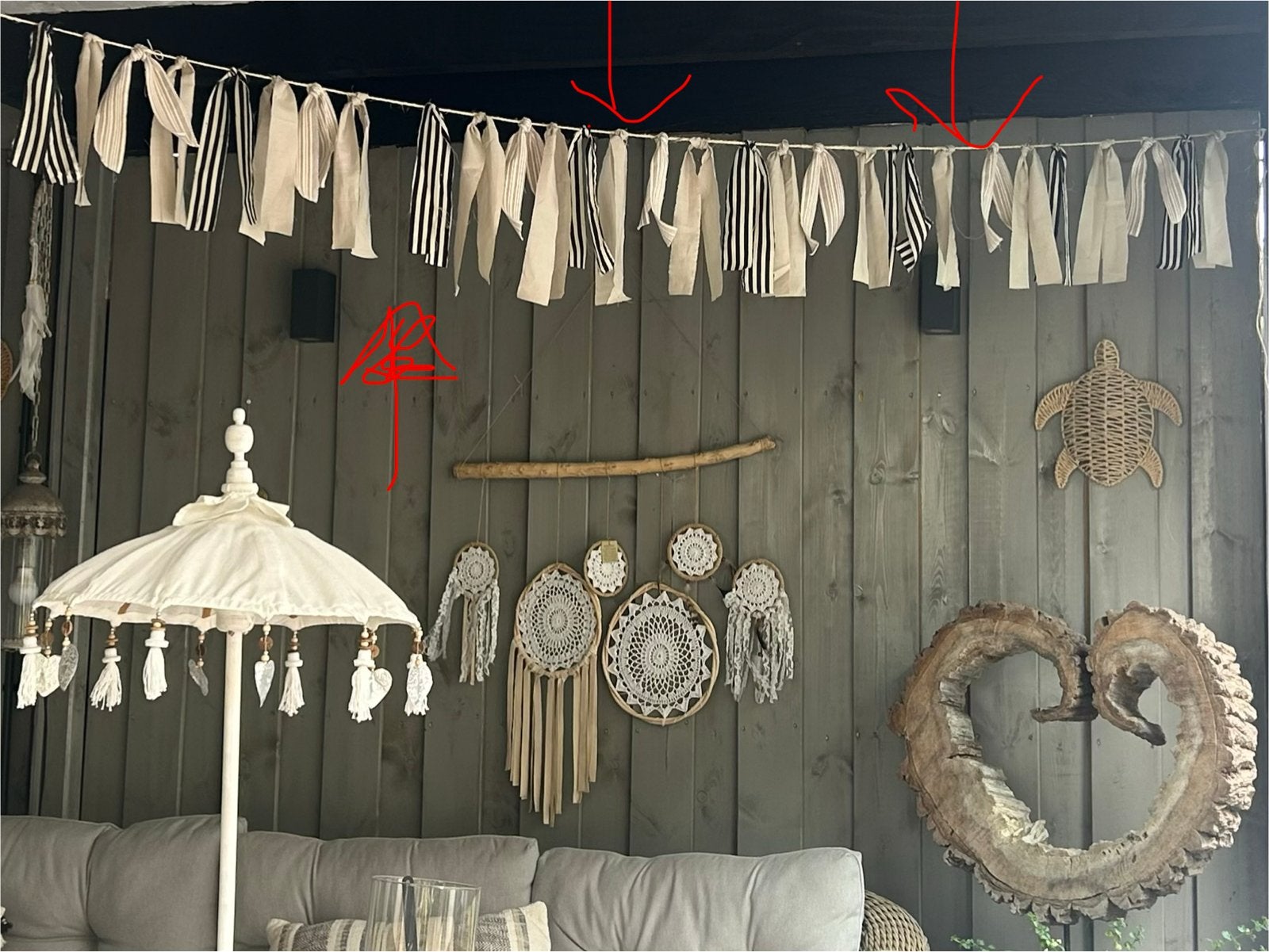 Ibiza slinger met beige bruin tinten, Meerkleurig, Boho, Ophalen of Verzenden, Zo goed als nieuw