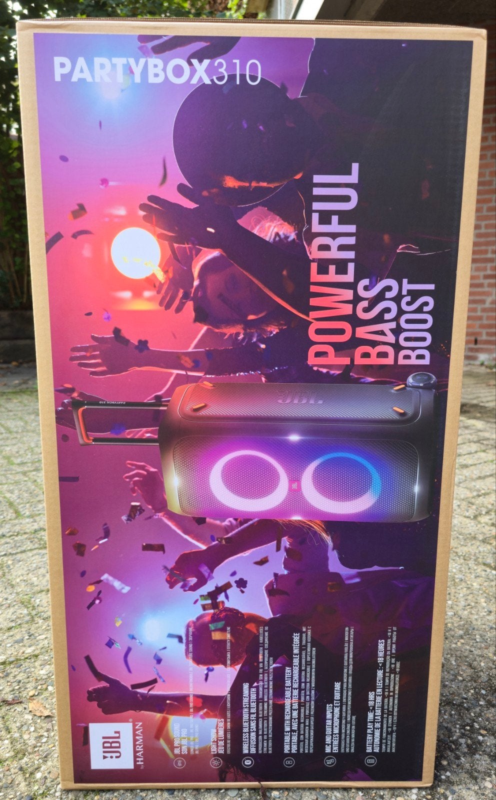 Foto 3 van (Nieuwe) JBL Partybox 310 met 240W - Geseald in doos