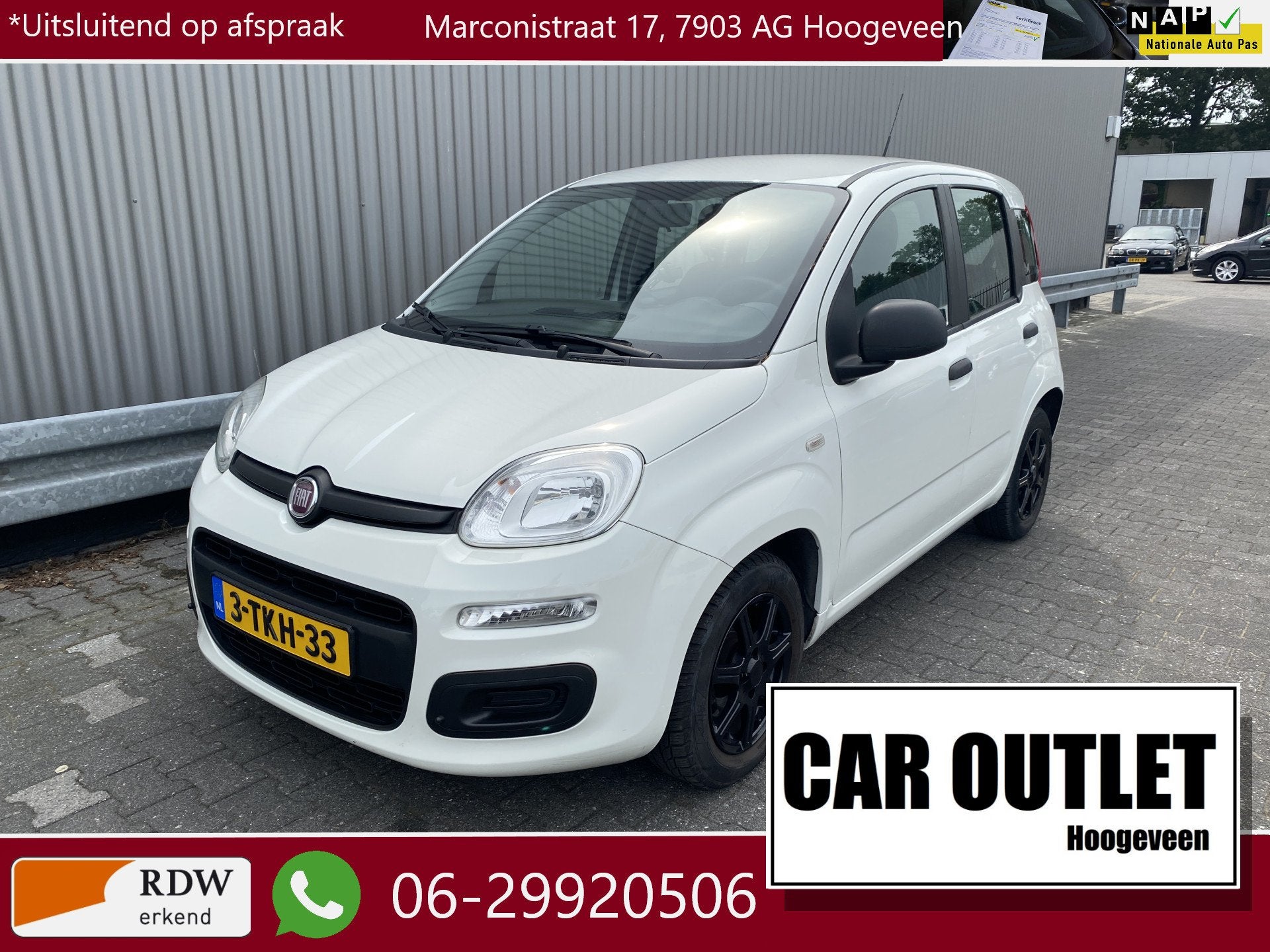 Fiat Panda 0.9 TwinAir Pop 148Dkm.NAP, LM & Nieuwe APK – I, Auto's, Fiat, Voorwielaandrijving, Stof, Gebruikt, Panda