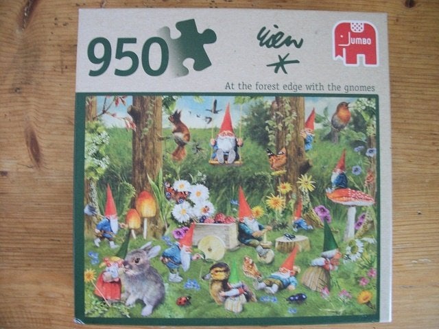 Jumbo Puzzel 950 stukjes:  Met de Kabouters bij de Bosrand, Ophalen of Verzenden, 500 t/m 1500 stukjes, Zo goed als nieuw