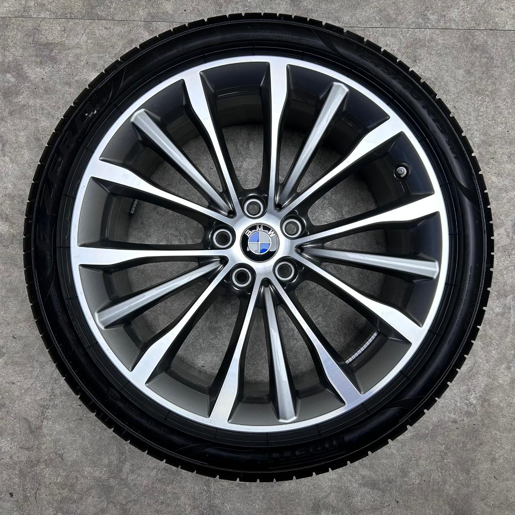 19 inch originele velgen + zomerbanden BMW 5 serie G30 663, 19 inch, Banden en Velgen, Ophalen of Verzenden, Personenwagen