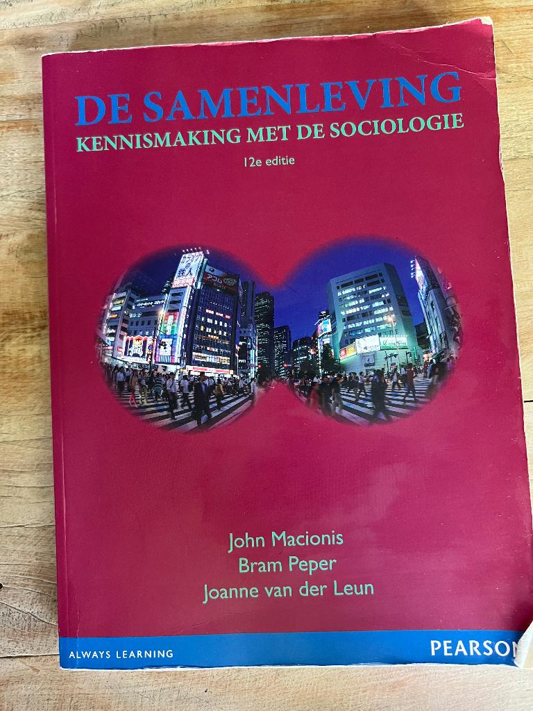 Studieboek: De samenleving: kennismaking met de sociologie, Boeken, Ophalen of Verzenden, Alpha, Gelezen, HBO