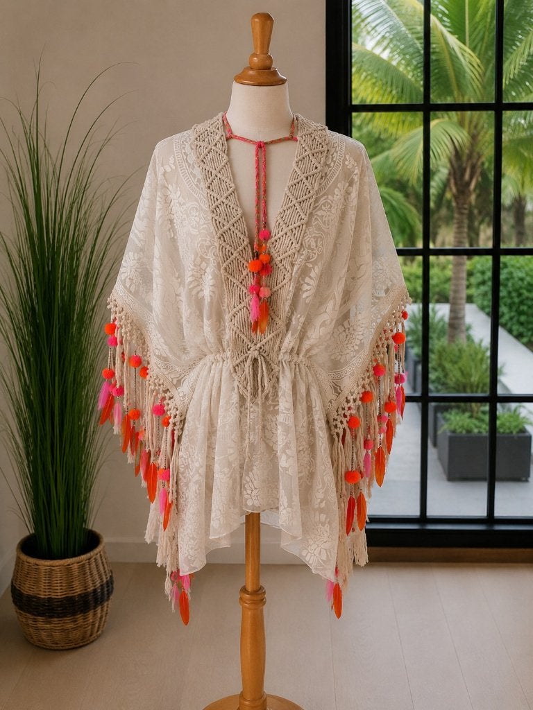 Designer Laurie & Joe Boho Kaftan / Tuniek – Nieuw!, Maat 38/40 (M), Verzenden, Designer Laurie & Joe, Nieuw