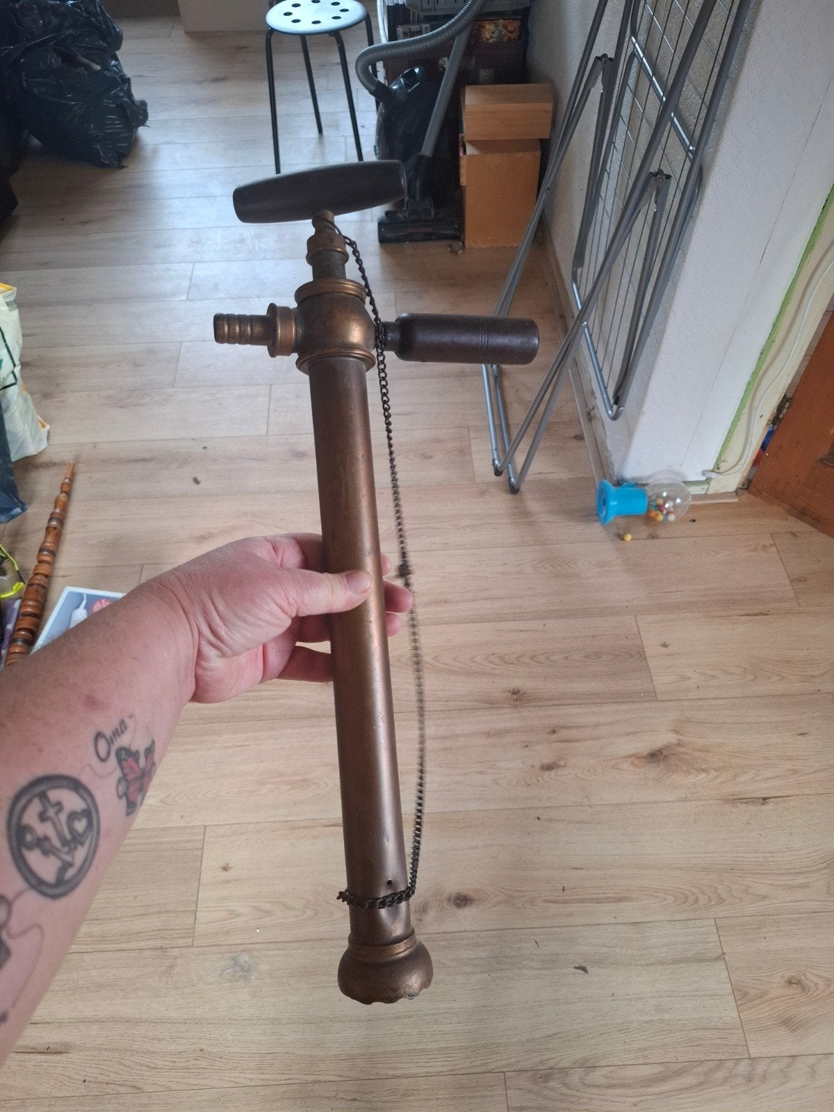 Antieke Koperen pomp - Vintage Accessoire, Ophalen of Verzenden