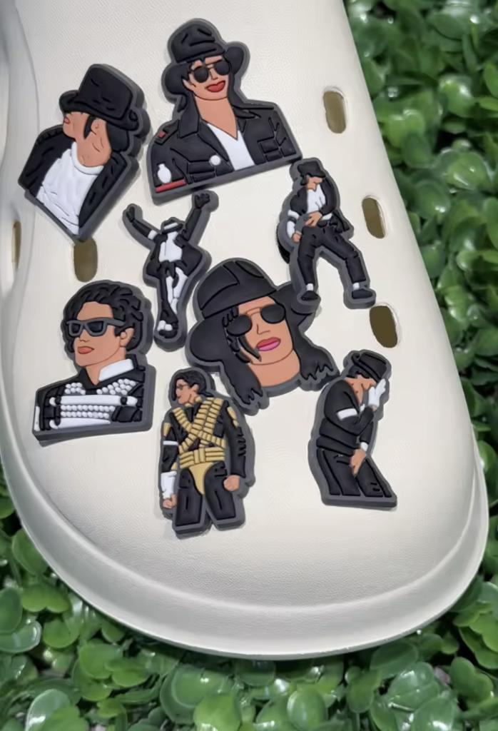 NIEUW Michael Jackson Jibbitz schoenbedels charms schoenpins, Hobby en Vrije tijd, Ophalen of Verzenden, Nieuw