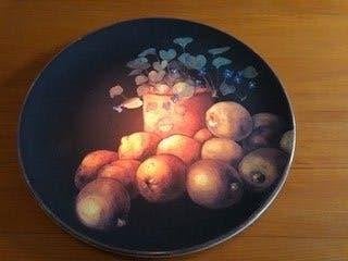GIEN. prachtig groot bord (30 cm.) uit de serie Cueillette, Overige merken, Ophalen of Verzenden, Zo goed als nieuw, Bord(en)