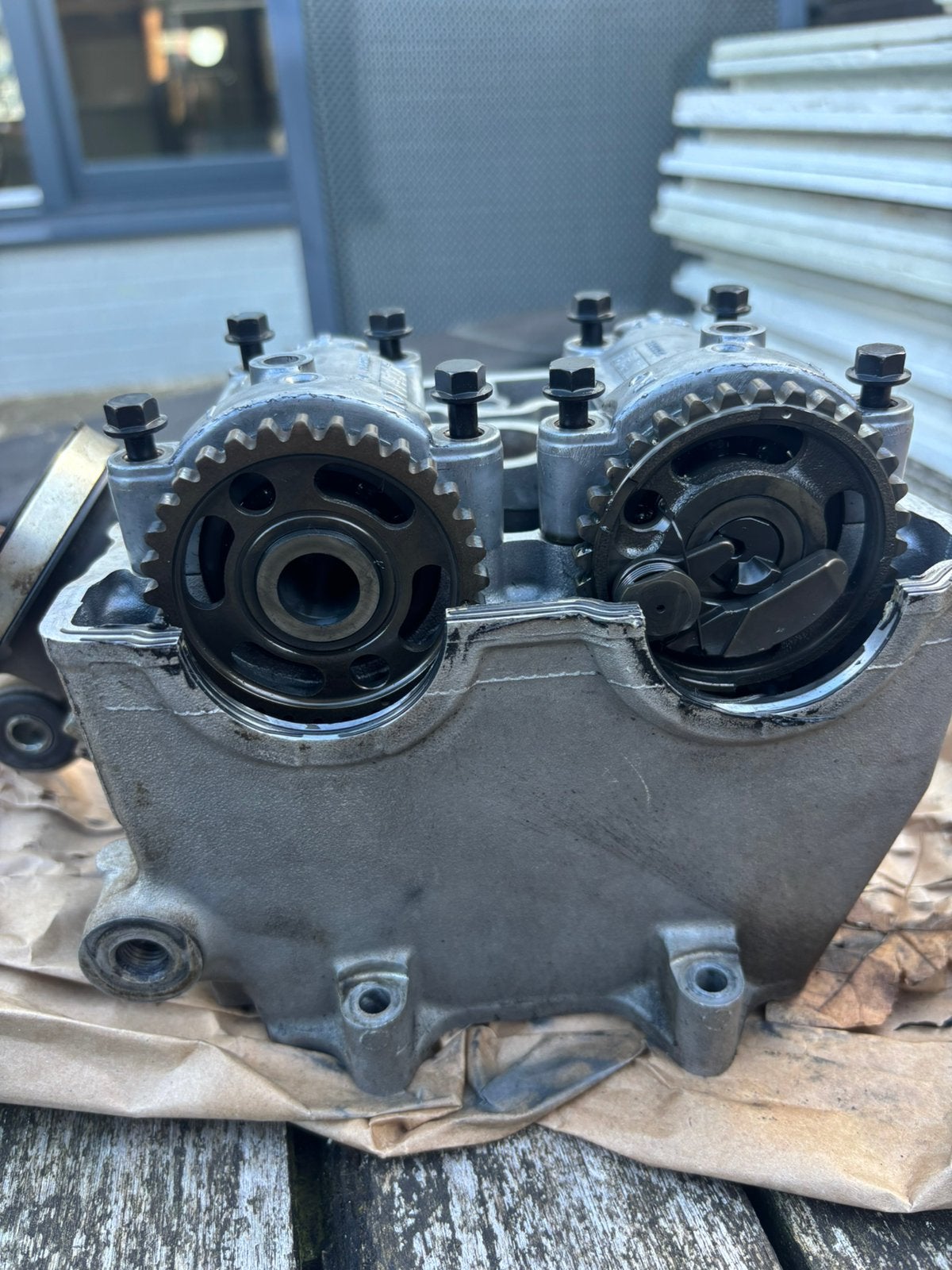 Yamaha wr450f/yz450f cilinderkop onderdelen, Motoren, Ophalen of Verzenden, Gebruikt