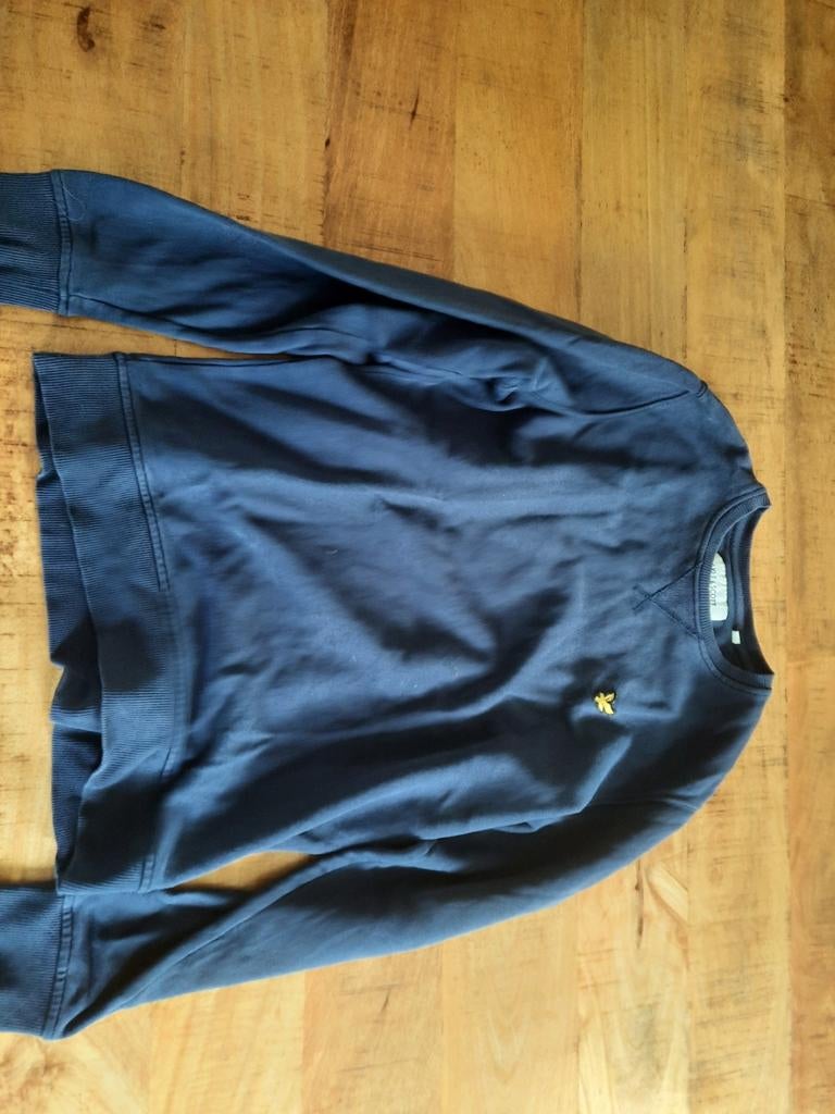 Lyle & Scott Organic Sweatshirt - Maat S, Ophalen, Blauw, Zo goed als nieuw, Lyle & Scott