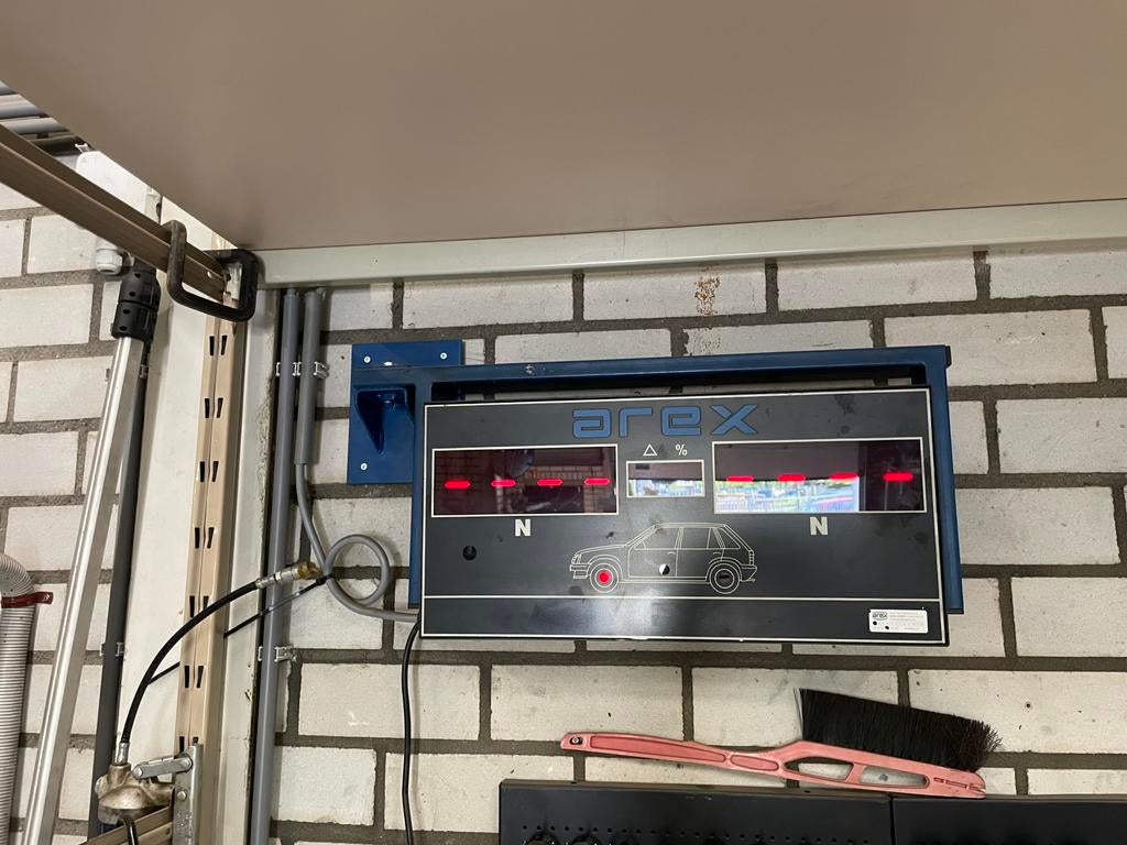 Arex 2 platen remmentestbank, Ophalen, Gebruikt