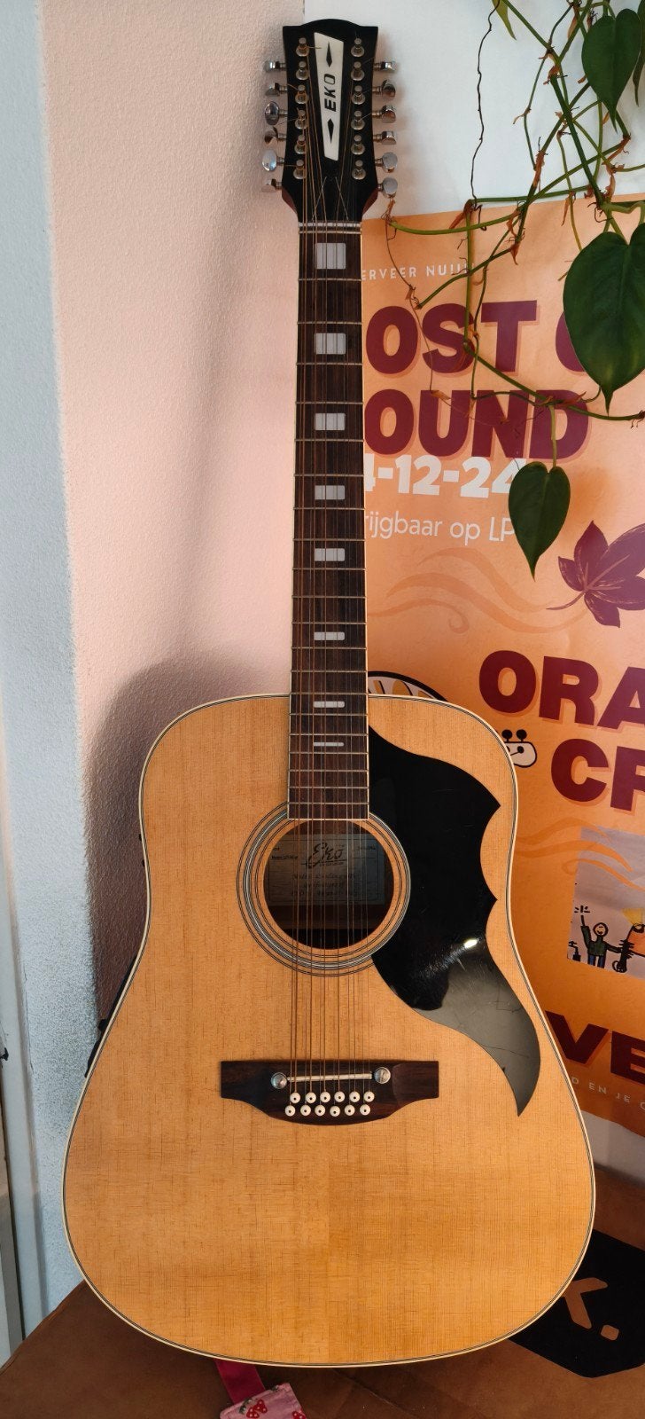 EKO Ranger 12 Vintage 12-snarige westerngitaar, Ophalen of Verzenden, Gebruikt, Western- of Steelstringgitaar, 12-snarig