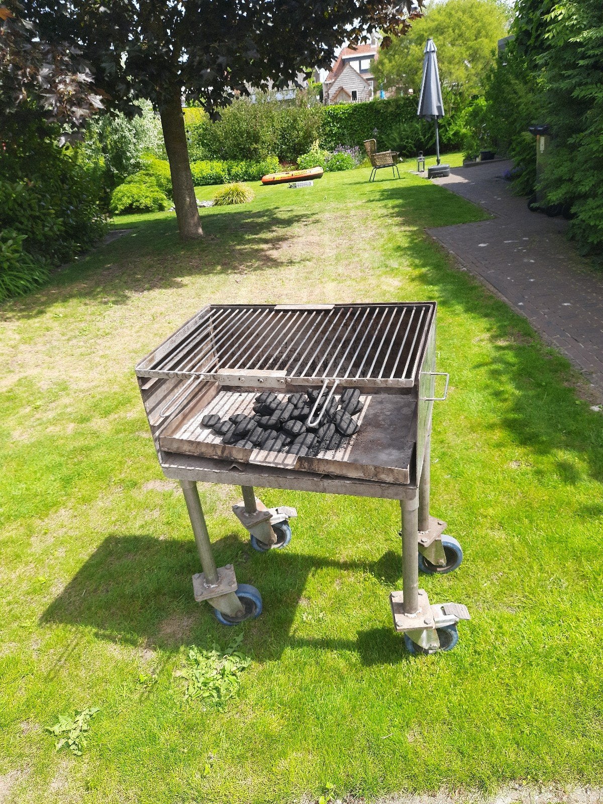 Barbecue / bakplaat, Ophalen