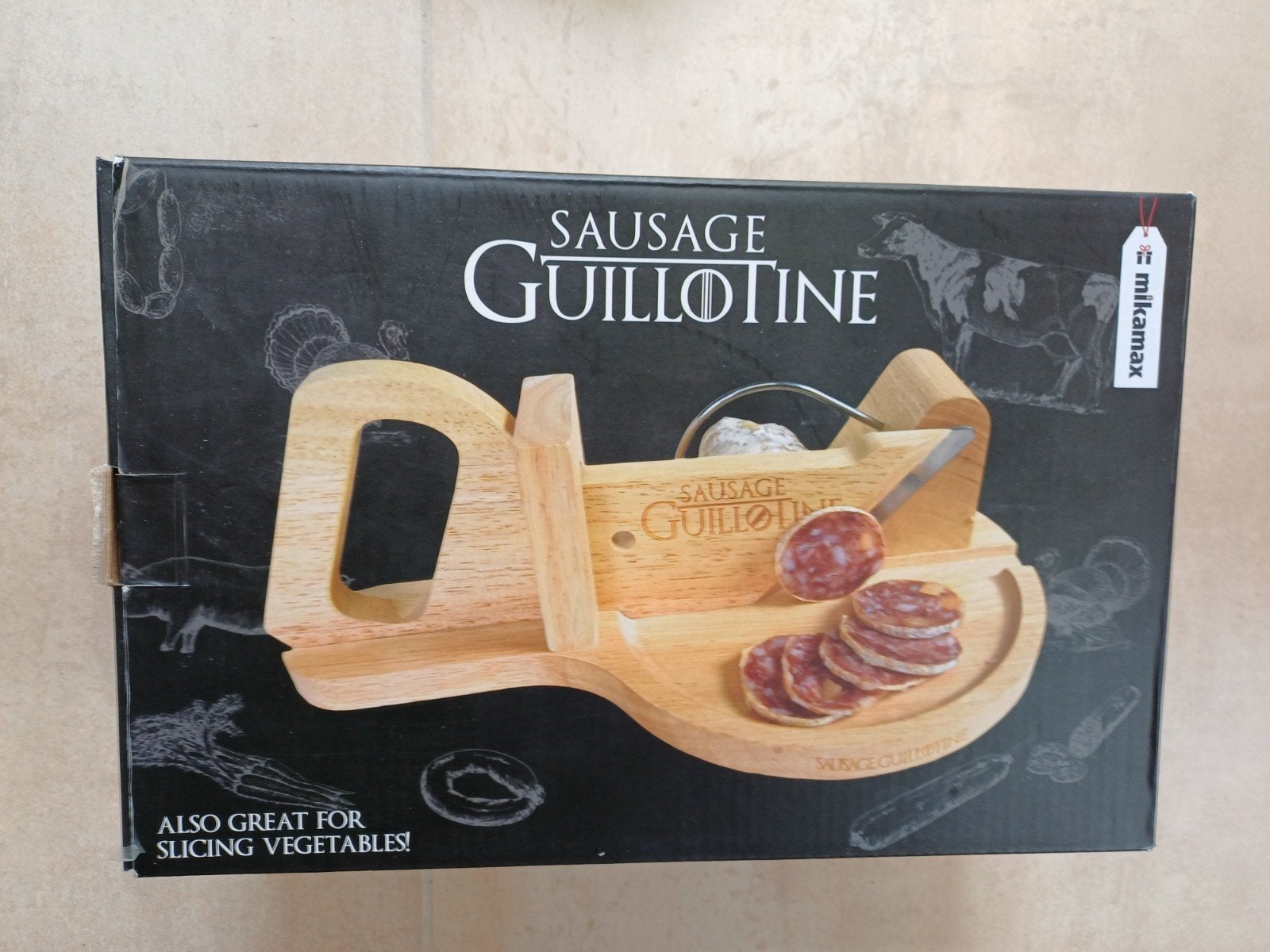 Mikamax Sausage Guillotine - Nieuw in doos, Overige typen, Hout, Nieuw, Ophalen of Verzenden