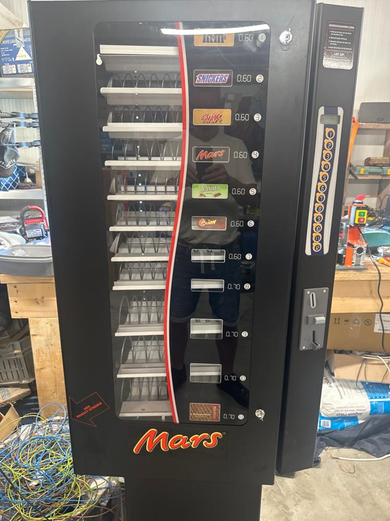 Mars Snack Automaat - Perfect voor Kantine of mancave, Euro, Ophalen of Verzenden, Zo goed als nieuw, Met sleutels