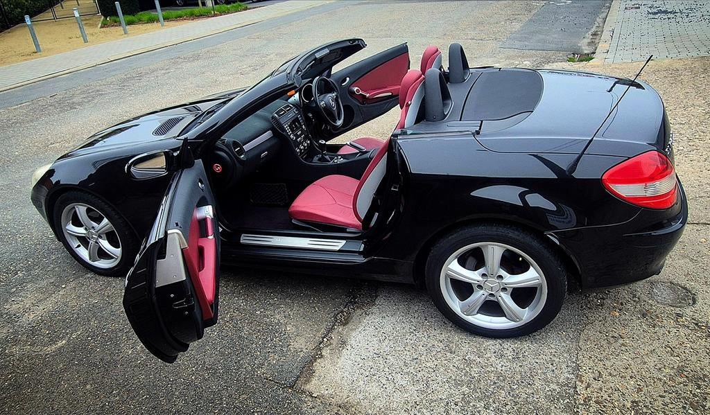 Mercedes SLK 200 Kompressor RHD-Rechtsgestuurd, Auto's, Mercedes-Benz, Achterwielaandrijving, 4 cilinders, Cabriolet, 1796 cc