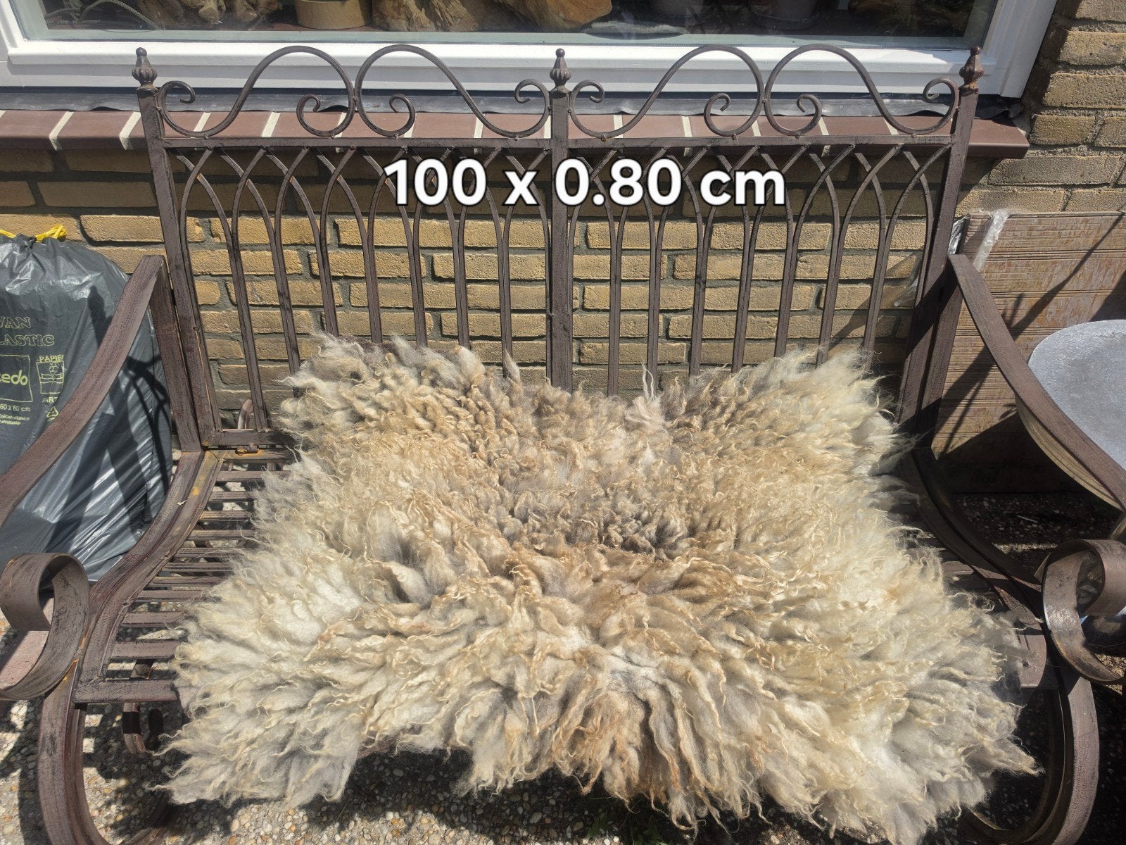 Schapenvacht handgevilt 1.00x0.80, Huis en Inrichting, 100 cm, Wol, Nieuw, Ophalen of Verzenden