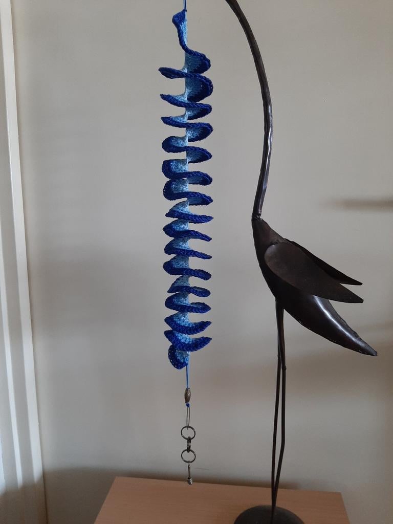 Decoratieve Windspinner - Blauw Gehaakt, Ophalen of Verzenden, Nieuw