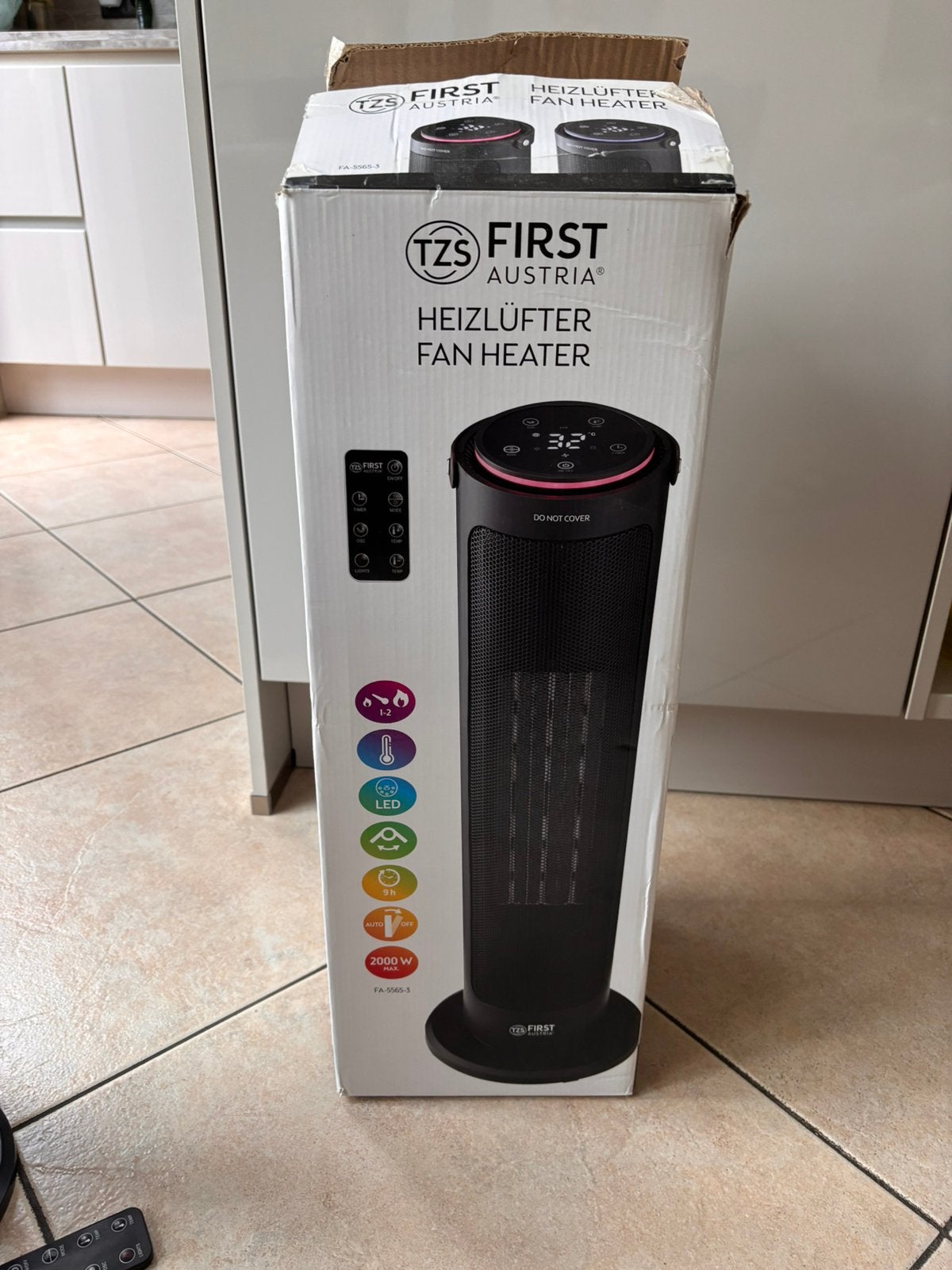 Toren ventilator kachel, Witgoed en Apparatuur, Ophalen of Verzenden, Zo goed als nieuw, Torenventilator