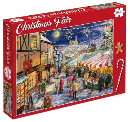 Christmas Fair 1000 stukjes, Ophalen of Verzenden, 500 t/m 1500 stukjes, Nieuw, Legpuzzel