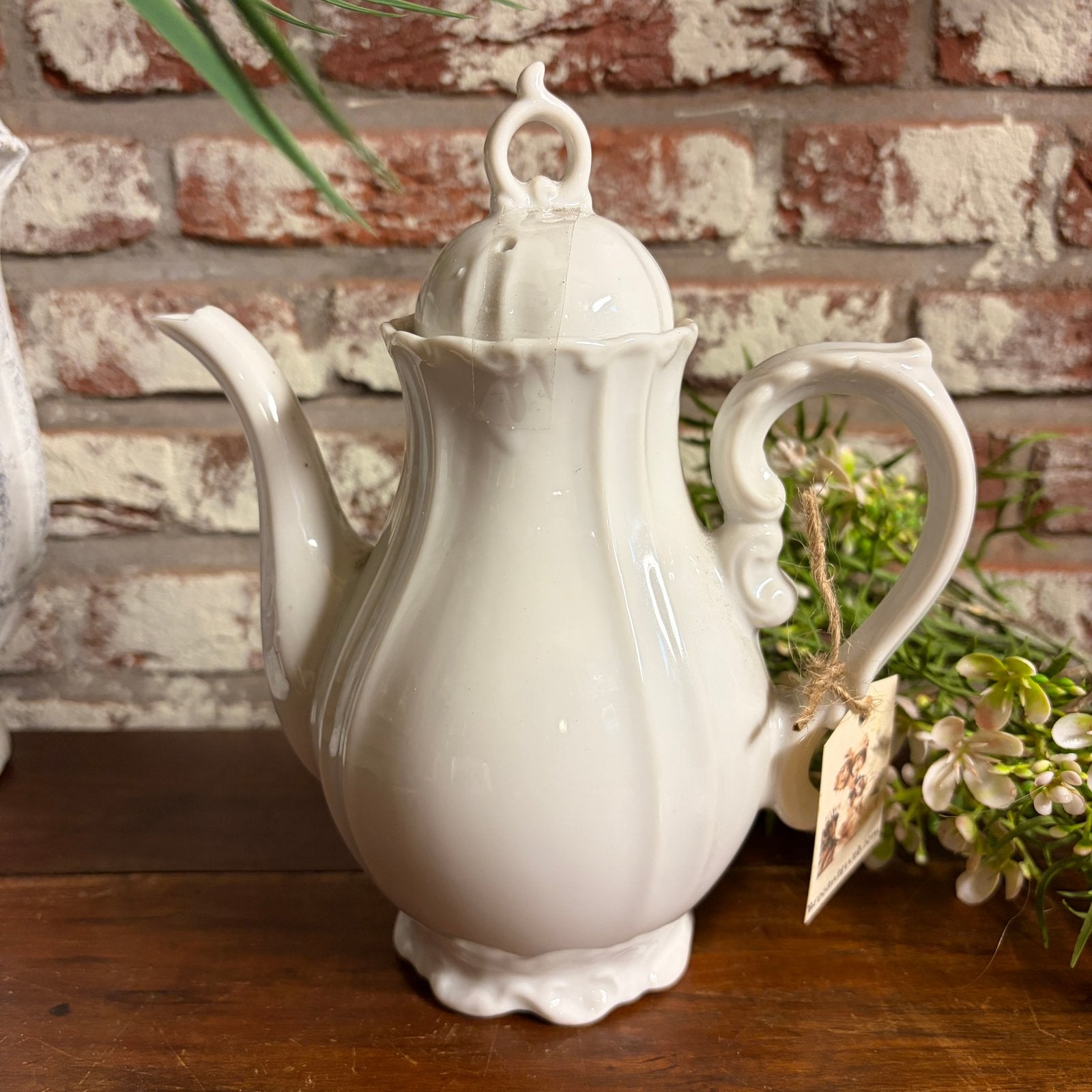 Brocante koffiepot / theepotje H 19 cm / oud servies, Antiek en Kunst, Ophalen of Verzenden