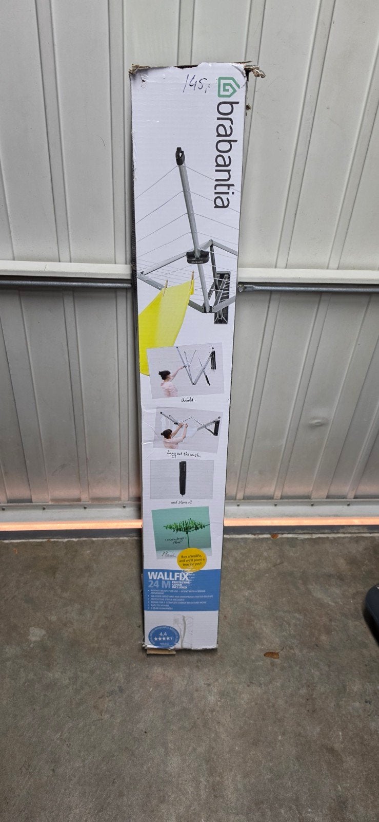Nieuw in doos -Brabantia WallFix droogmolen met beschermhoes, Ophalen, Nieuw, Droogmolen