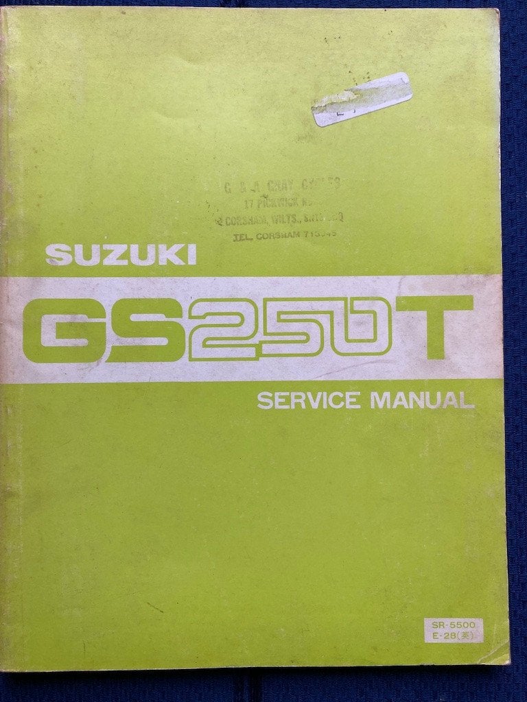 Suzuki GS250T 1981 Service Manual, Motoren, Verzenden, Suzuki