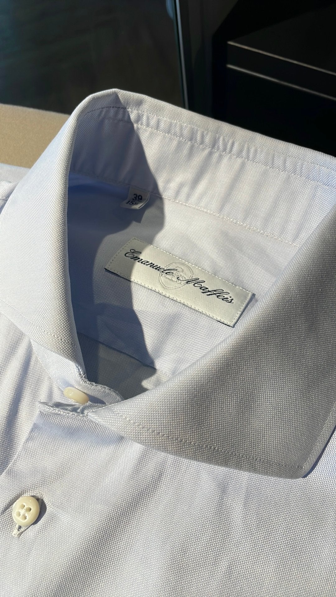 Maffeis overhemd 39, Kleding | Heren, Ophalen of Verzenden, Zo goed als nieuw, Blauw, Halswijdte 39/40 (M)