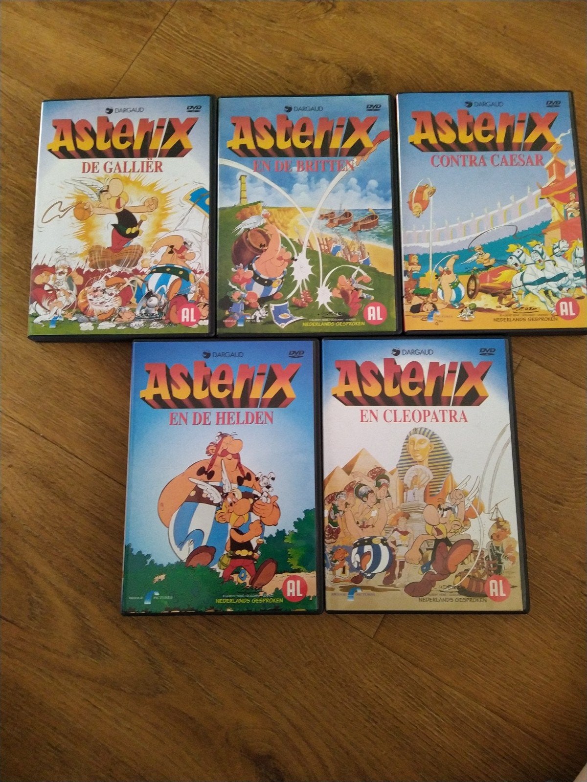 5 Asterix DVD's, Cd's en Dvd's, Europees, Gebruikt, Tekenfilm, Alle leeftijden