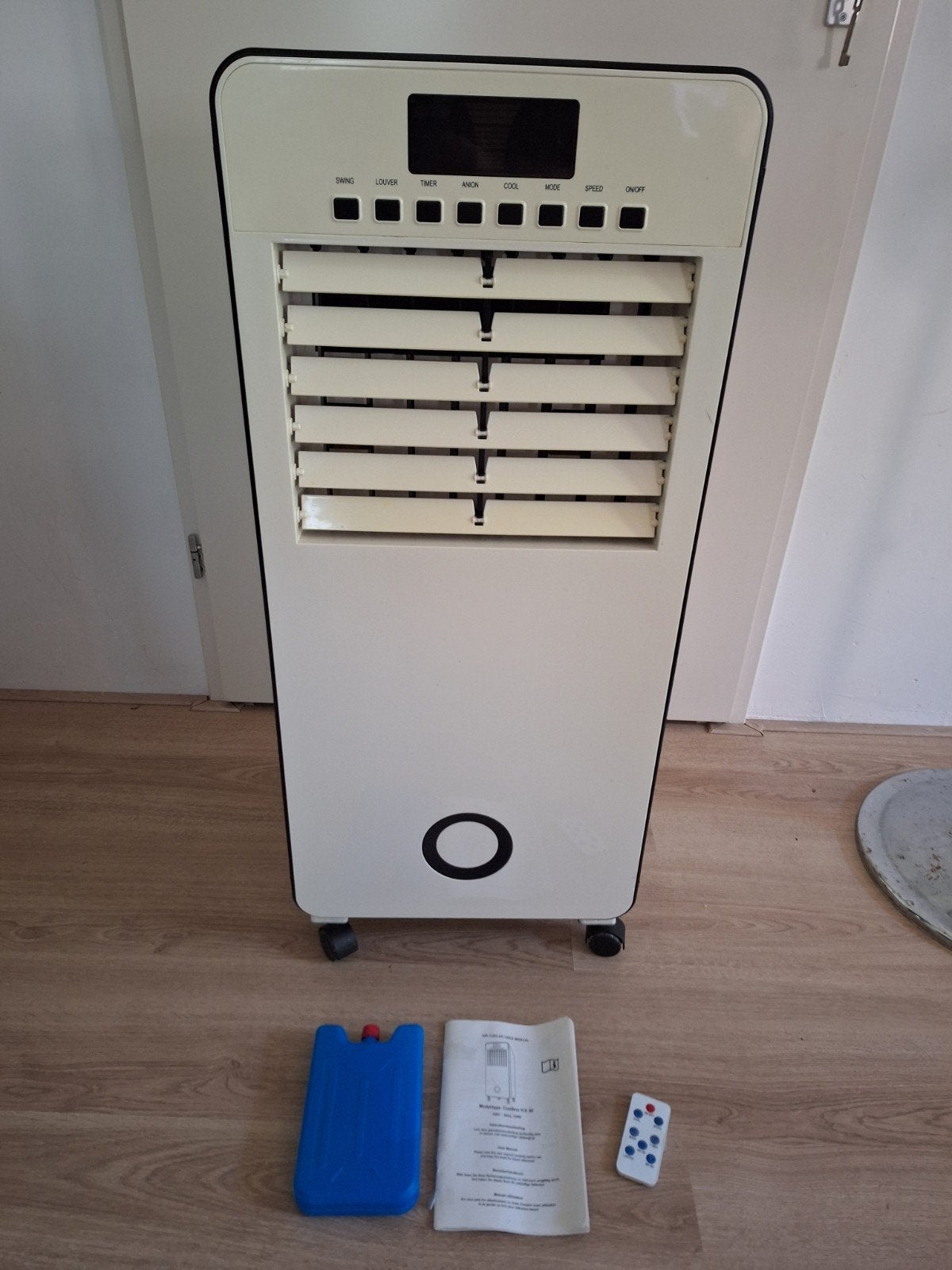 Mobiele airco / aircooler met afstandsbediening, Ophalen, Minder dan 60 m³, 3 snelheden of meer, Zo goed als nieuw
