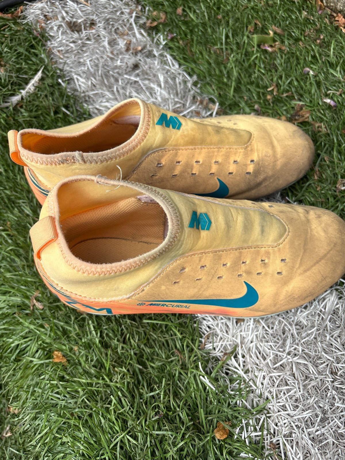 Nike Mercurial Voetbalschoenen - Oranje/Geel maat38,5, Ophalen, Gebruikt, Schoenen