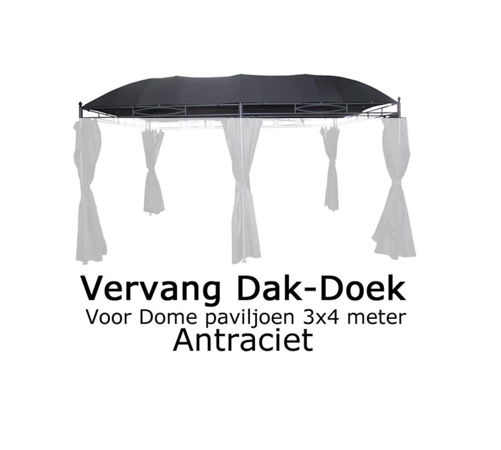 Laatste Kans! Uitverkoop! Dakdoek Antraciet – Dome 3x4m, De Amert 152 5462GH Veghel, Grizzly Outdoor, Partytent, Minder dan 4 meter
