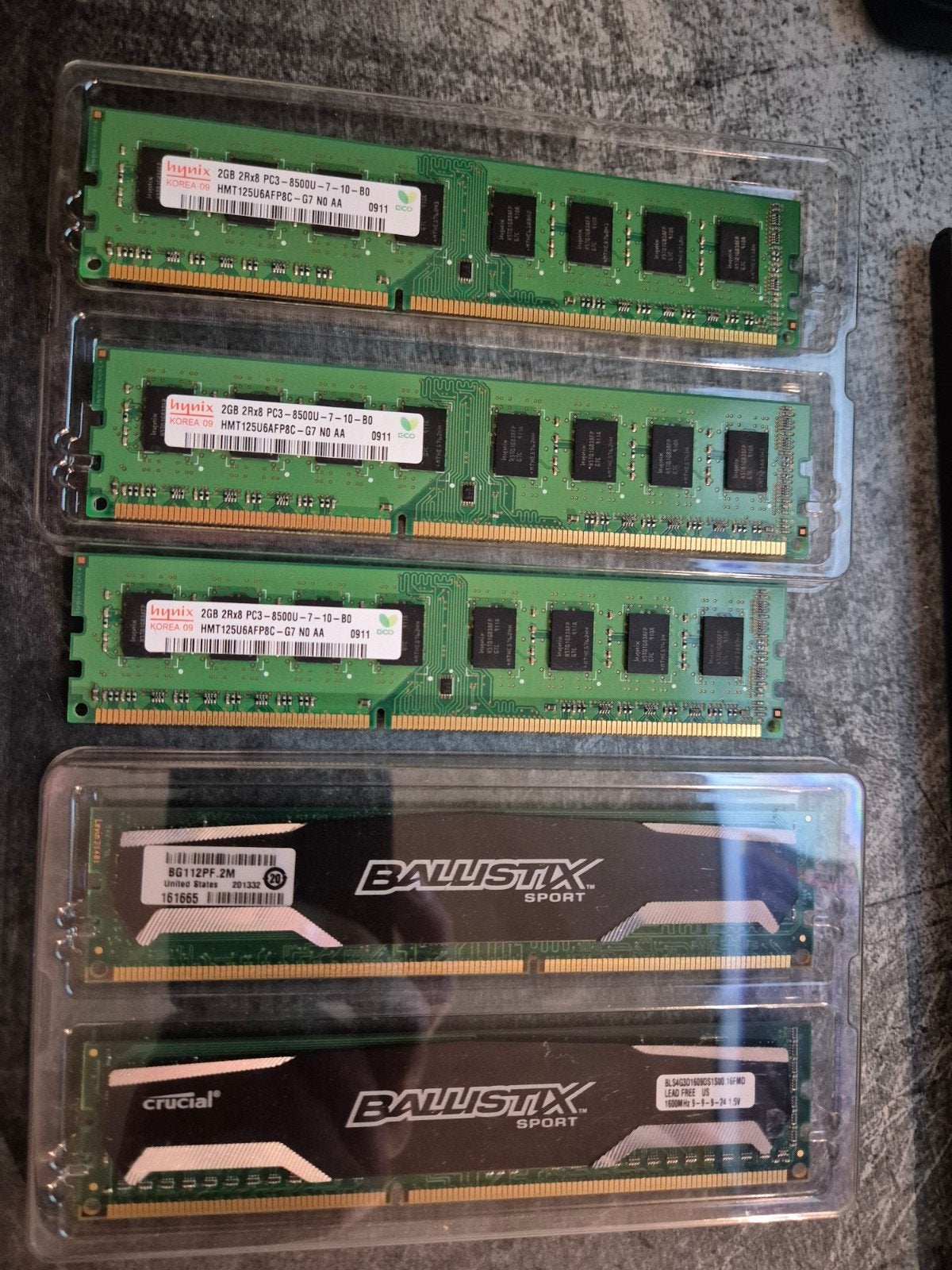 DDR3 RAM geheugen - ongetest, Computers en Software, Ophalen of Verzenden, Niet werkend, DDR3, Desktop
