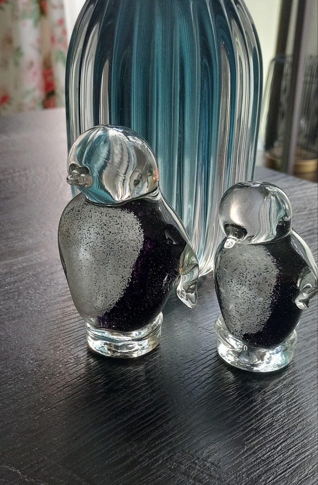 2 hand geblazen glazen pinguïns, Ophalen of Verzenden